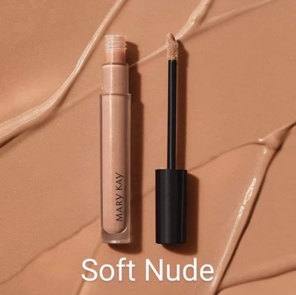 Mary Kay unlimited lip gloss in soft nude.